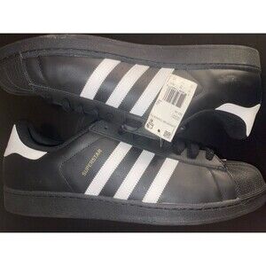 Size 20 - Adidas Superstar Core - Black/White NEW WITH FLAWS
